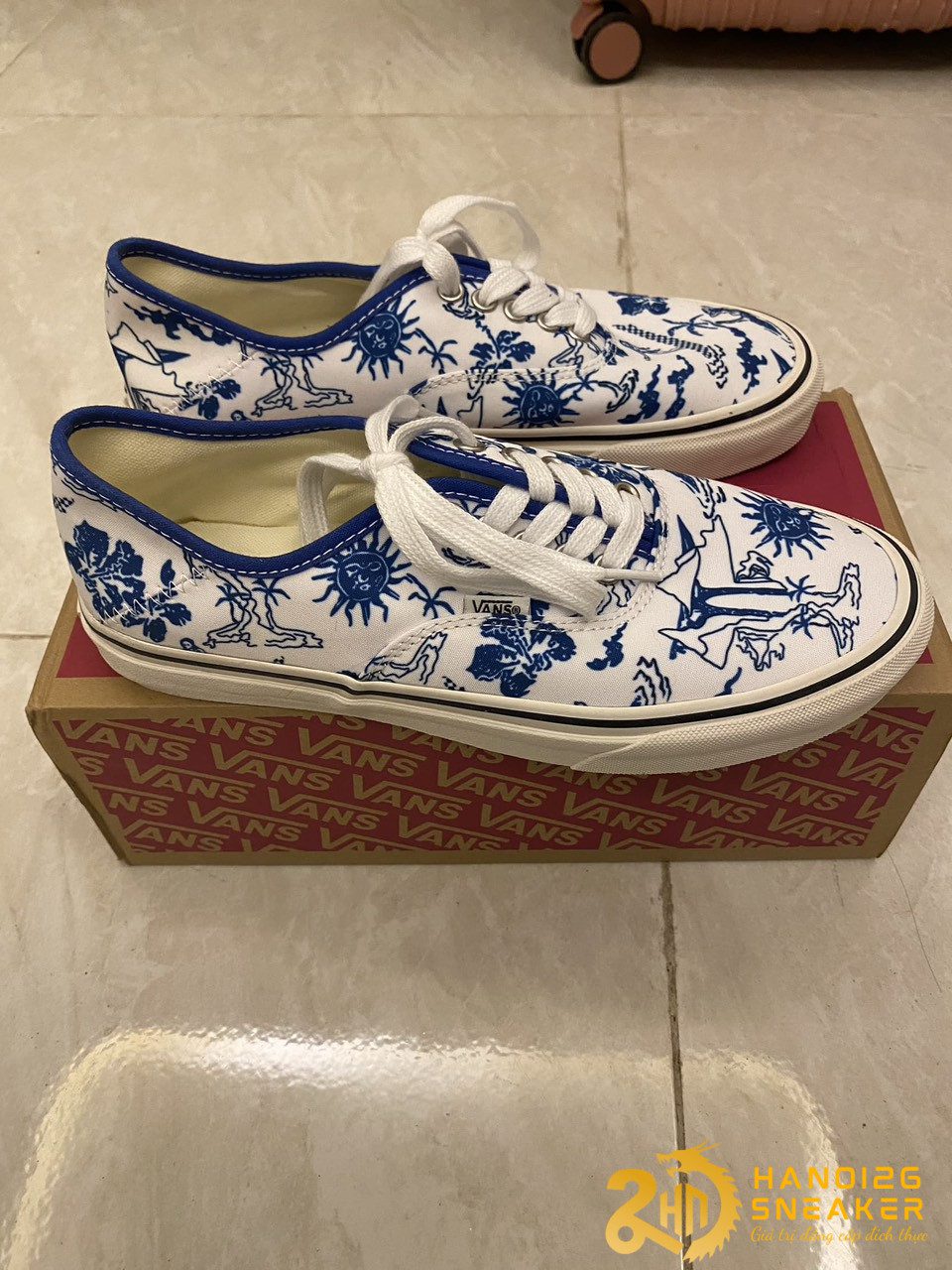 GIÀY VANS AUTHENTIC BLUEWHITE VN0A5HYPAXV LIKE AUTH